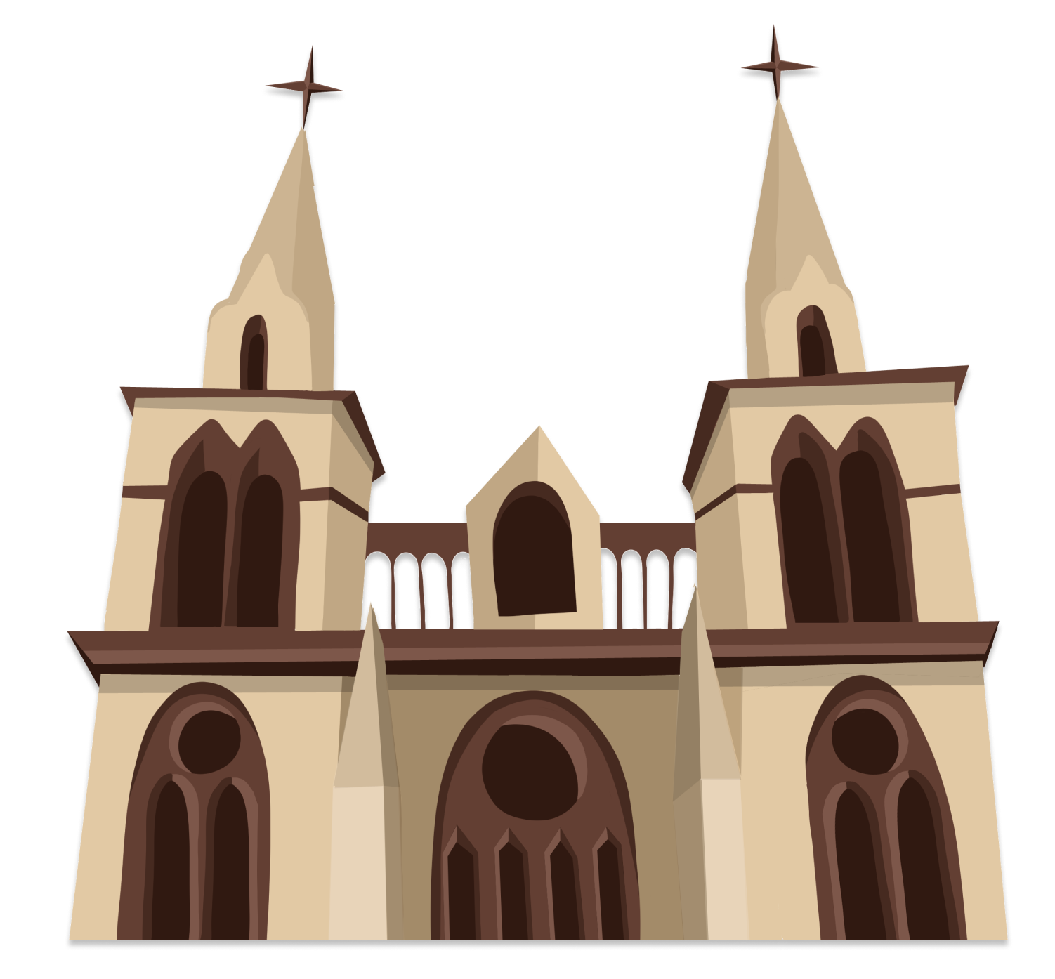 Parroquia El Carmen, formato flat art